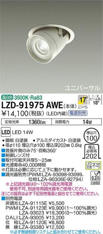 LZS-92994ABM LEDスポットライト NIGIWAI プラグタイプ LZ4C CDM-T