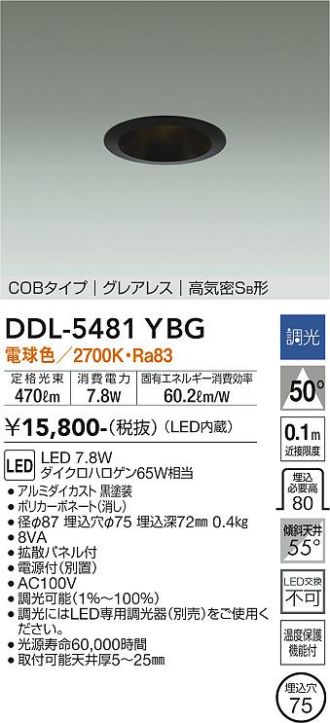大光電機 ダウンライト M型 DDL3049YWG 工事必要