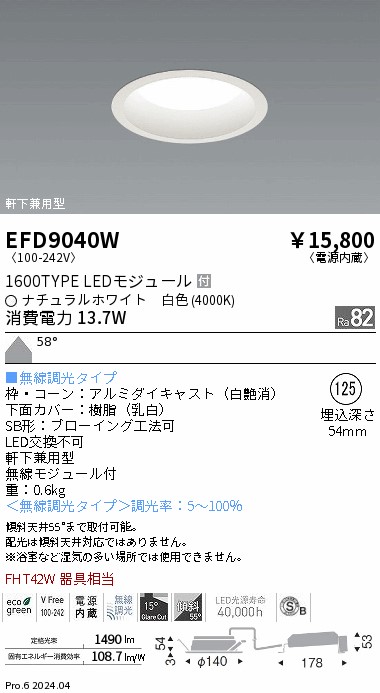 EFD9040W